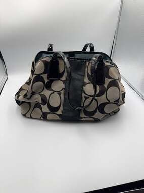 Coach Signature C Frame Carryall Handbag 13533